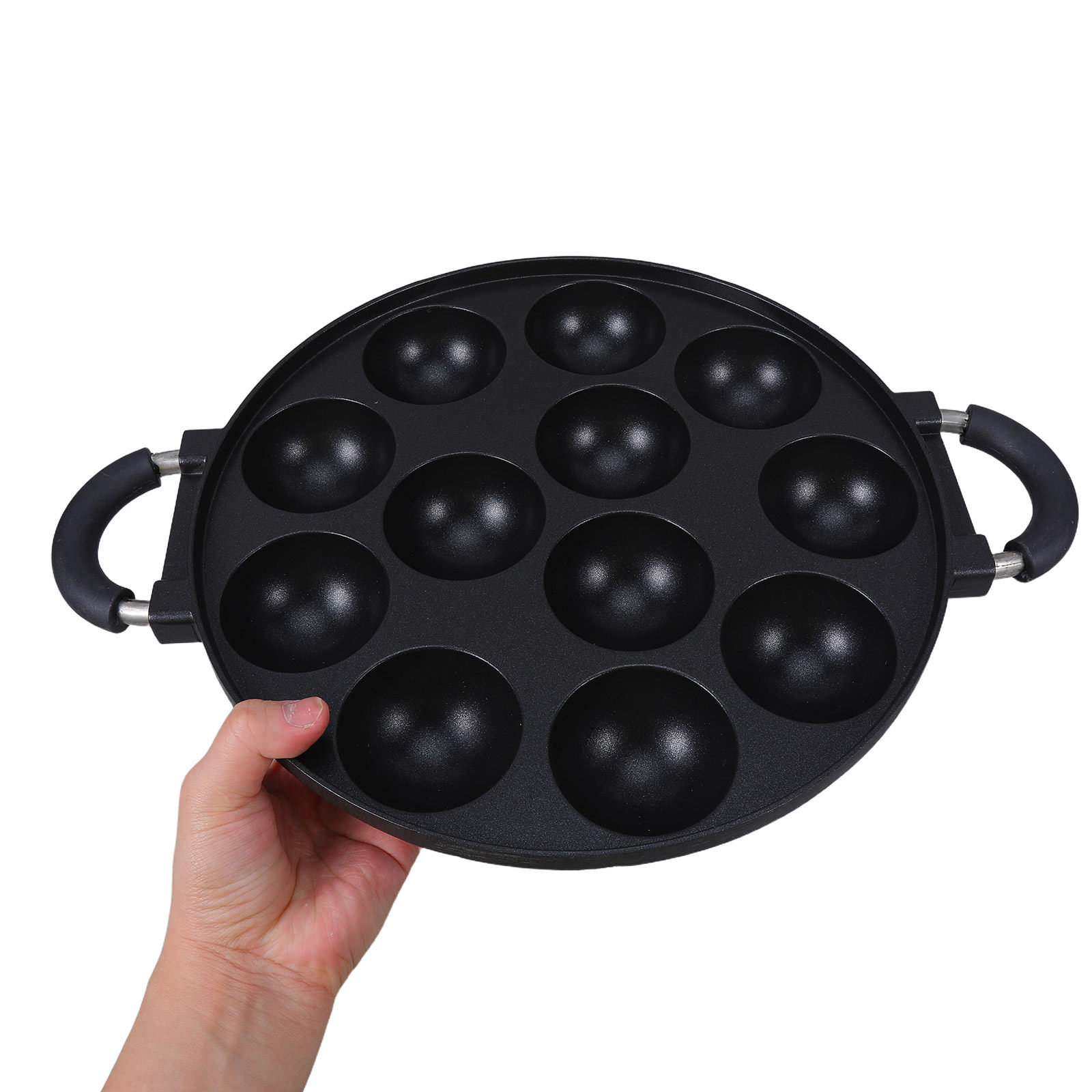 Takoyaki Grill Plate - 12 Yuvalı Takoyaki Makinesi, Yapışmaz Takoyaki