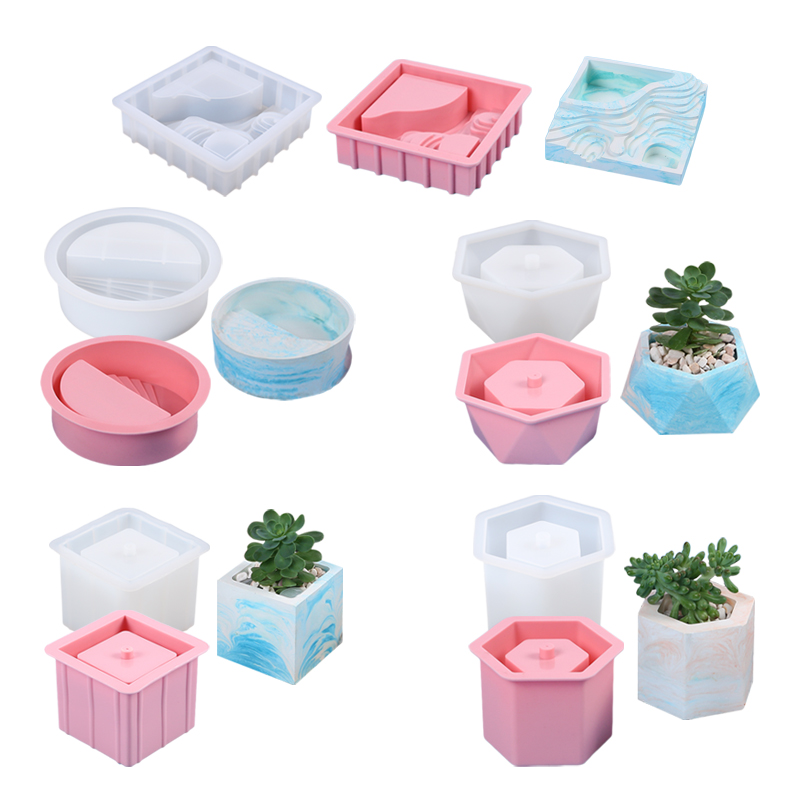 Potsticker Mold - Etli saksı silikon kalıp ekici vazo