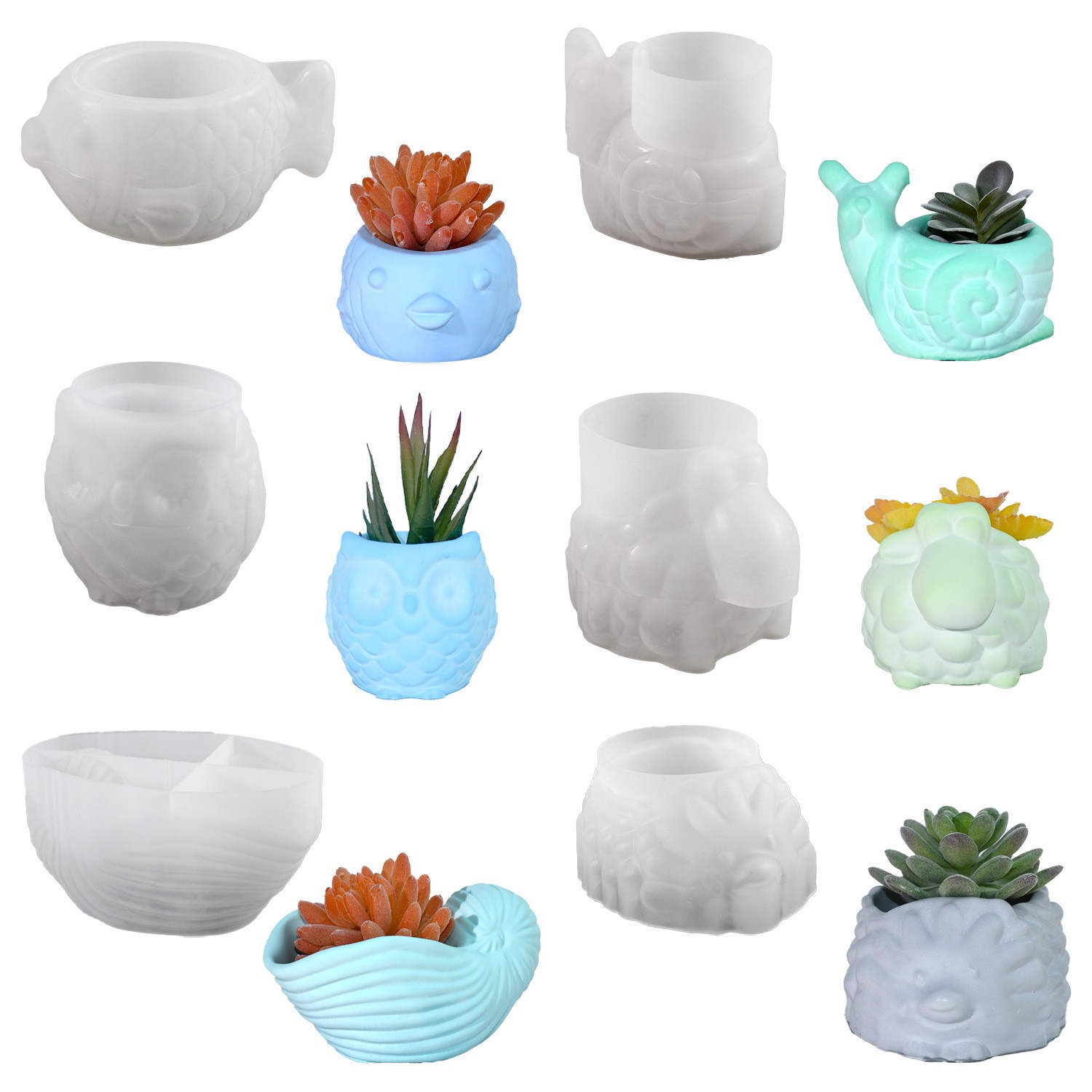3D Hayvan Saksı silikon kalıp  - Potsticker Mold incelemesi ve fiyatı